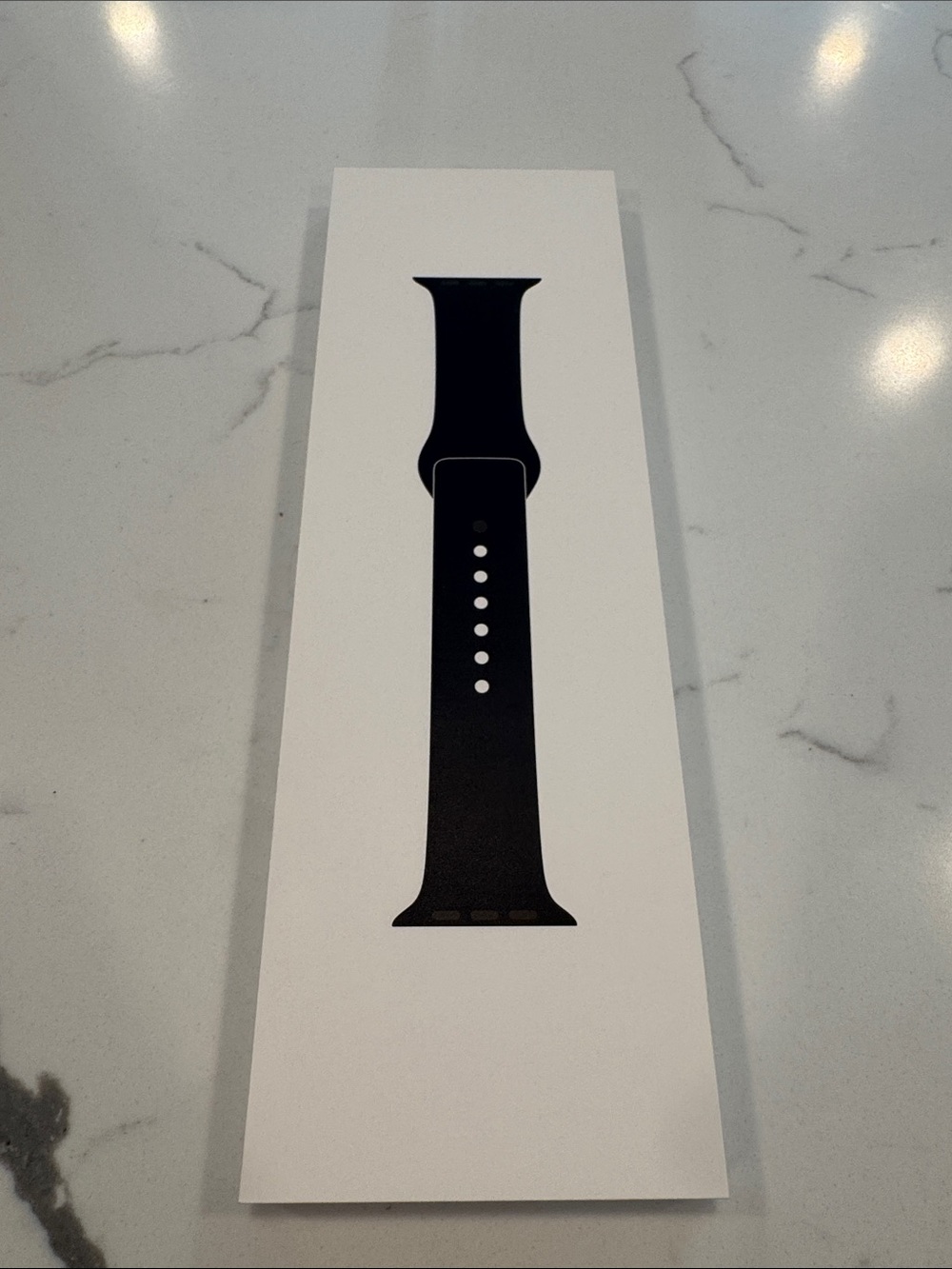 NWT Original Apple Watch Sport Band Classic Silicone Strap - Midnight 40MM | S/M